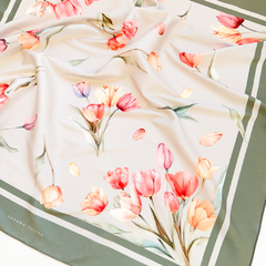 Lenço M Tulipas (68x68cm) - comprar online