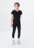 Calça Legging Básica Infantil Menina Em Ribana Hering - Preto - Gika Baby