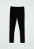 Calça Legging Básica Infantil Menina Em Ribana Hering - Preto - comprar online