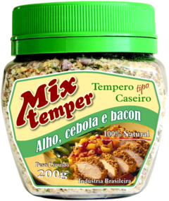 Tempero Alho, Cebola e Bacon 200 gramas