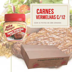Caixa com 12 potes Carnes Vermelhas 200 gramas