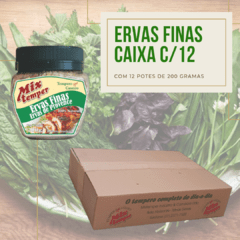 Caixa com 12 potes Ervas Finas 200 gramas