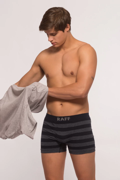 Bóxer algodón seamless RAYADO - comprar online