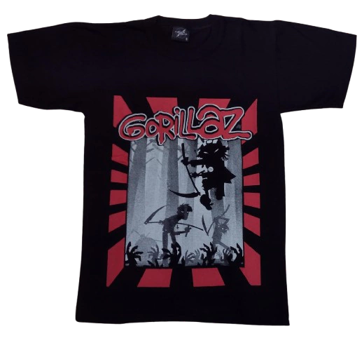 Gorillaz- logo rojo