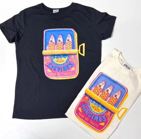 Tee Algodao Lata Sardines