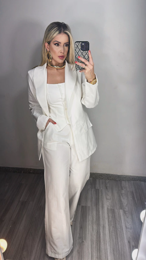Conjunto Blazer Blanca - comprar online