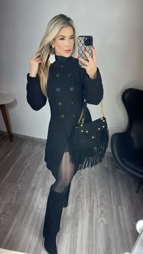 Sobretudo Tricô Mousse