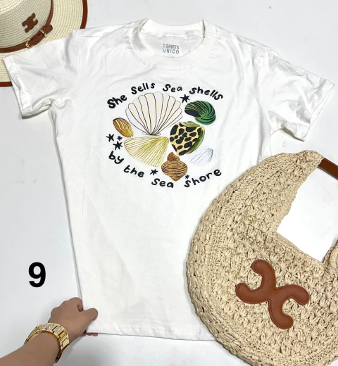 Tee Shirts Concha Algodão