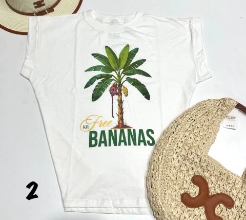 Tee Shirts Bananas Algodão