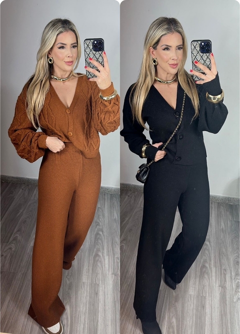 Conjunto Tricô Mousse Tranças - comprar online