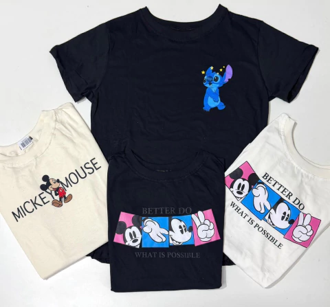 Tee Shirts Disney Algodao