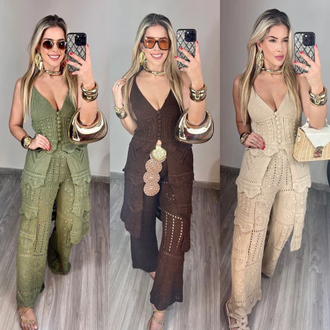 Conjunto Tricô Veneza