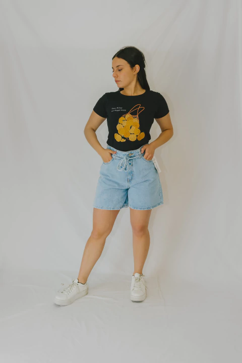 Jeans Bermuda Greta - Tiro alto - comprar online