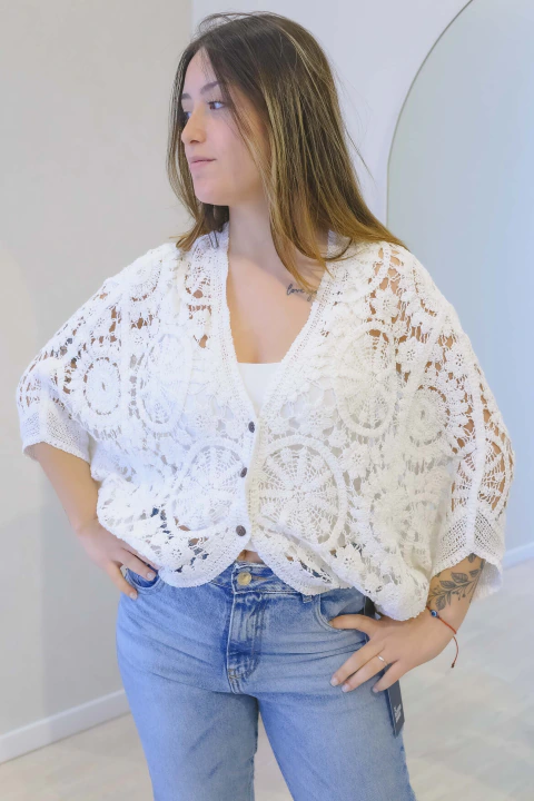 Saco Muse Crochet - Corte redondo