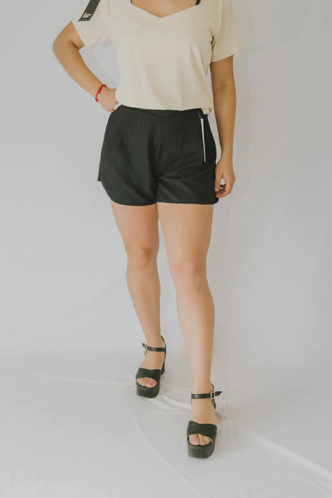 Short Picis - Lino cey lurex - comprar online