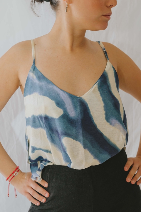 Musculosa Sahara - Tirita con volado abajo - comprar online