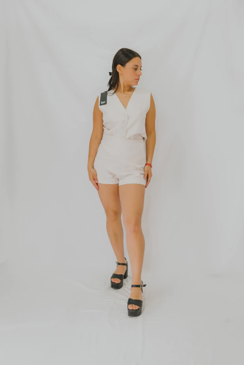 Short Marga - Sastrero rayas foil