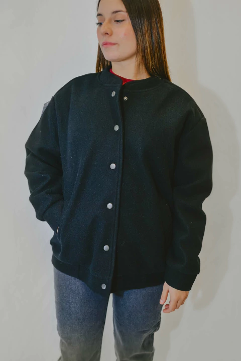 Chaqueta Bomber - Paño oversize (BLACK FRIDAY! 50% OFF $46000.- EFVO) - comprar online