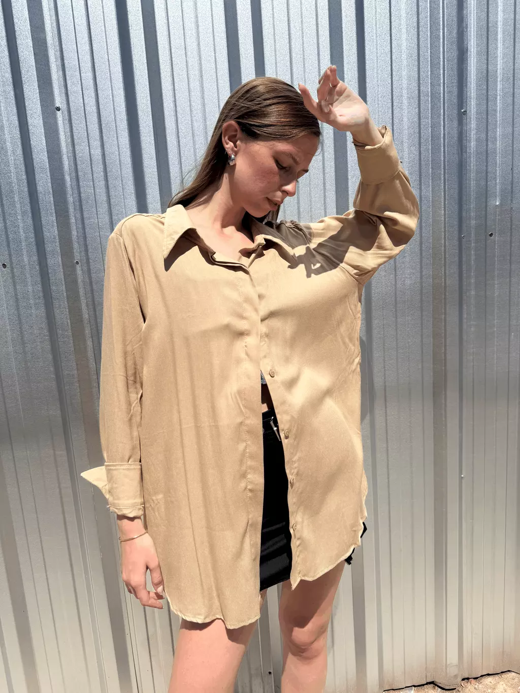 Camisa Trace Camel | Sintra