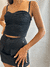 Top corset Bush negro