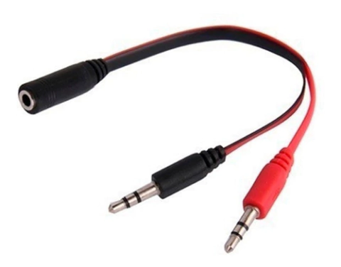 Cable Adaptador 1 Jack 3,5mm Plug HEMBRA a 2 Jack 3,5mm Plug MACHO - Audio y Microfono