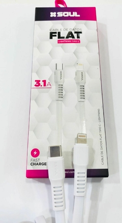 Cable iPhone - USB C a Lightning 1.2 mt Soul Flat en internet