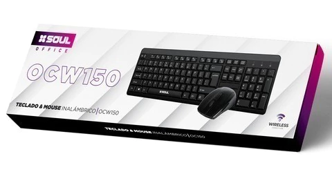 Kit Combo Teclado y Mouse Inalámbrico SOUL OCW150