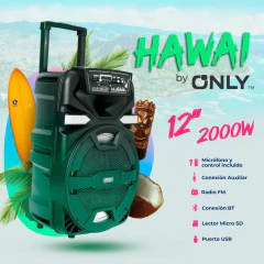 PARLANTE ONLY HAWAI 12" - Tutti Frutti Accesorios