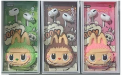 Imagen de Auriculares AirPods pro Bluetooth con funda LABUBU