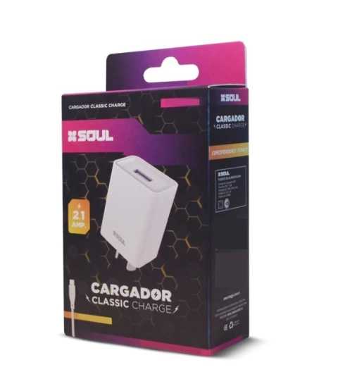 CARGADOR SOUL MICRO 2.1A - comprar online