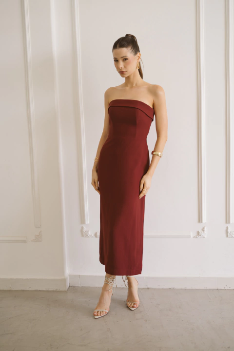 VESTIDO ELISA BORDÔ