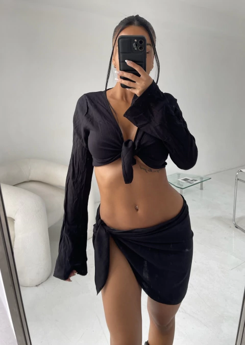 SET LIBRA ~TOP + MINI~ (NEGRO) - comprar online