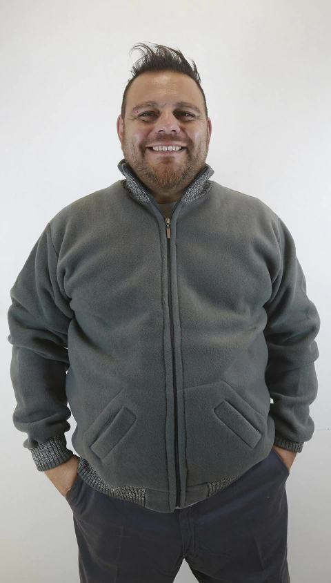 CAMPERA POLAR CUELLO TEJIDO