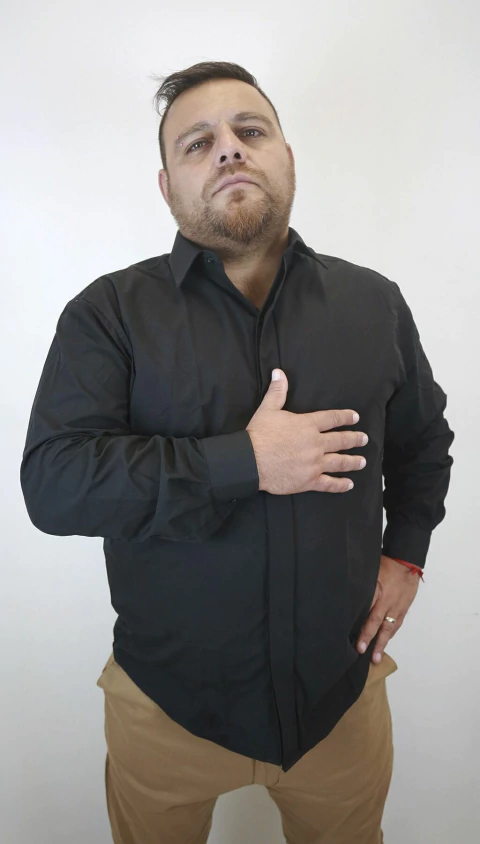 CAMISA VESTIR BOTON OCULTO ML