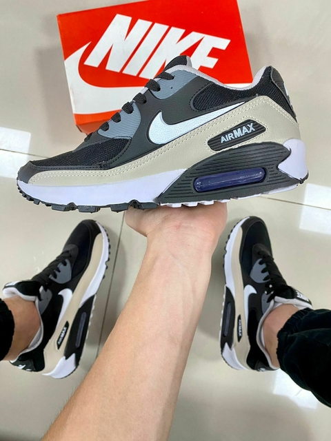 Nike Air Max 90 Grafite/Bege