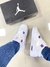 Nike air jordan 4 branco/roxo - loja online