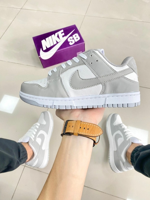 Dunk Low PREMIUM BRANCO/CINZA