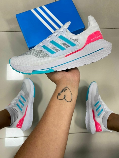 Adidas Ultra Boost Branco/Verde/Pink