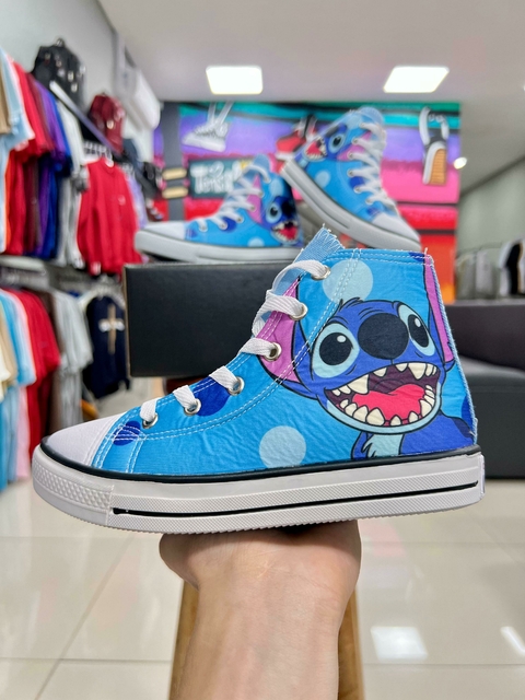All Star Bota Infantil Azul Stitch