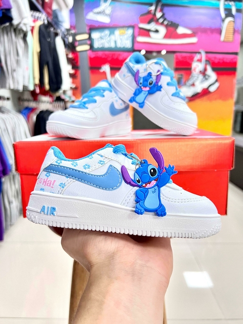 Nike Air Force 1 Stitch Branco/Azul
