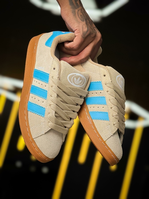 Adidas Campus Premium Bege/Azul