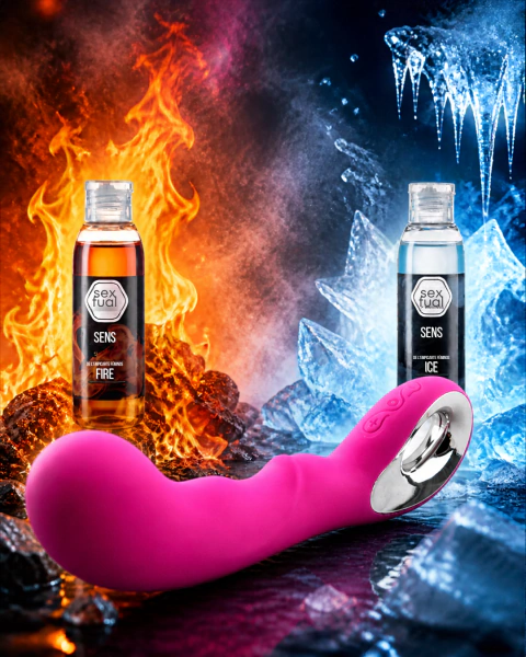 Vibrador Anns Punto G + Lubricantes Sens Fire & Ice