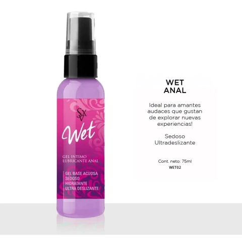Gel Lubricante WET Anal x 75ml - Linea Sexitive - comprar online