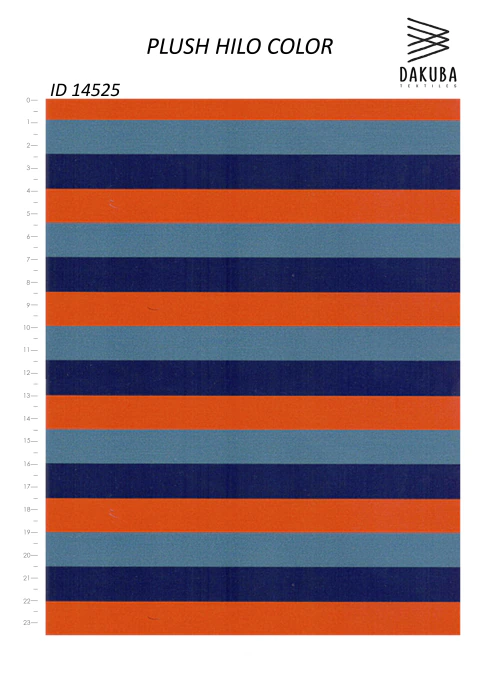 Plush hilo color rayado