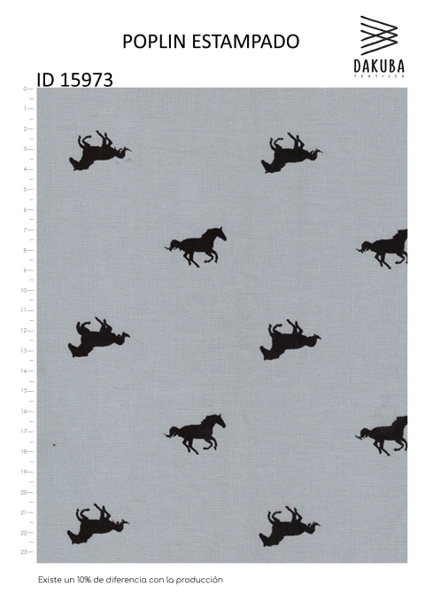 Poplin Estampado CABALLOS