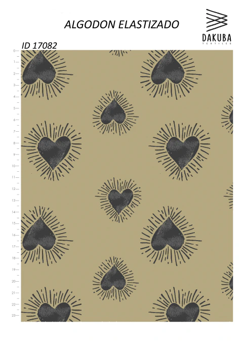 Algodón elast. corazones