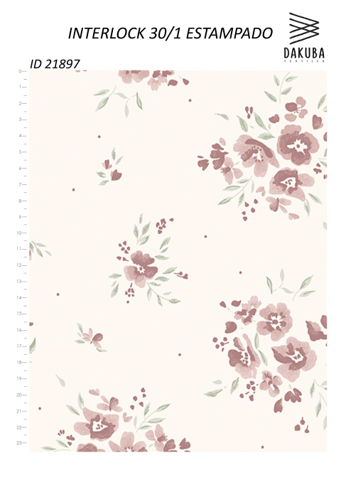 Interlock 30/1 flor vintage body - comprar online