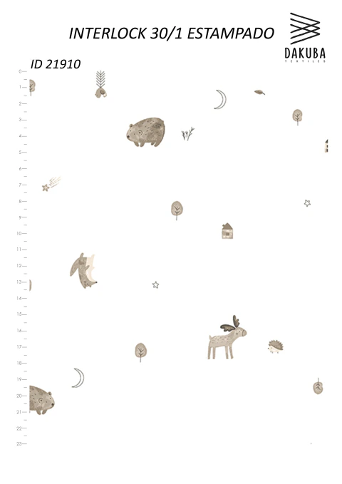 Interlock 30/1 animalitos - comprar online