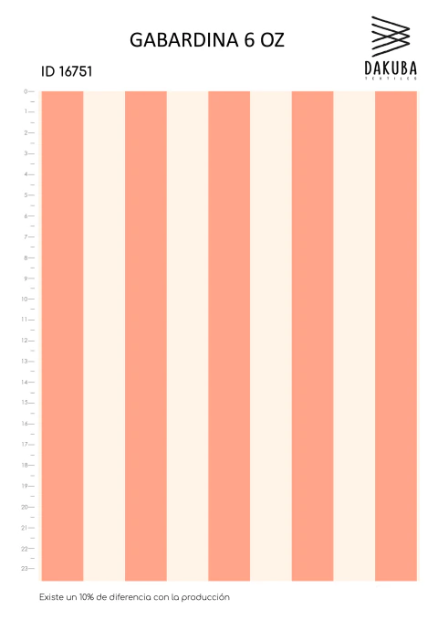 Gabardina 6 onzas Rayas - comprar online