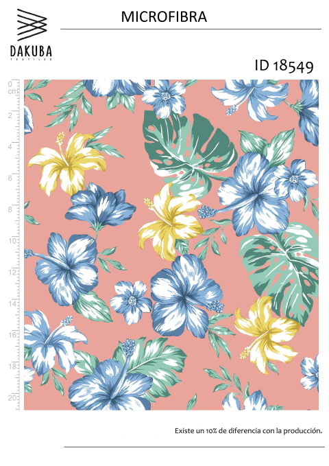 Microfibra flores - comprar online